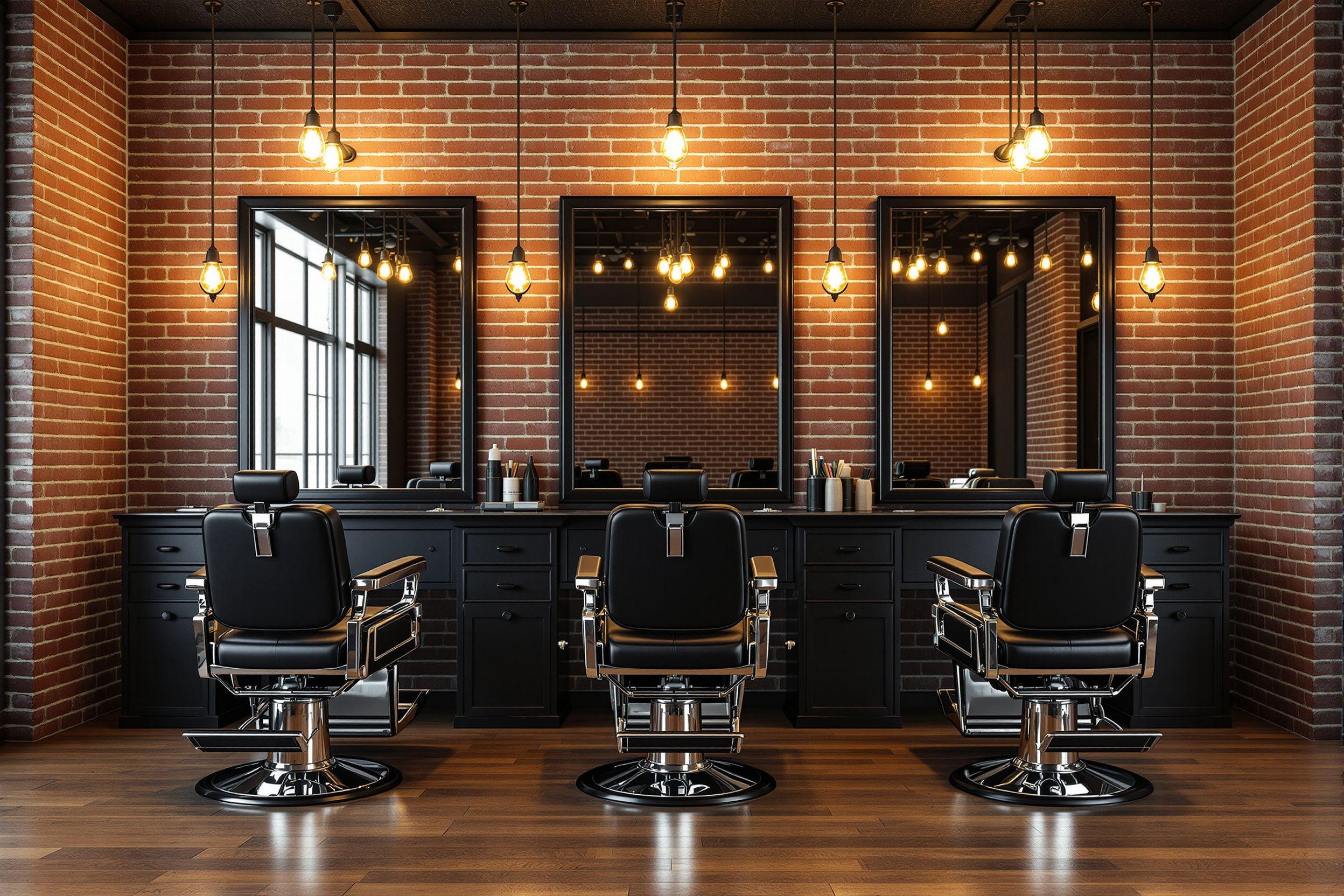 Interior of San Ramon Barbershop